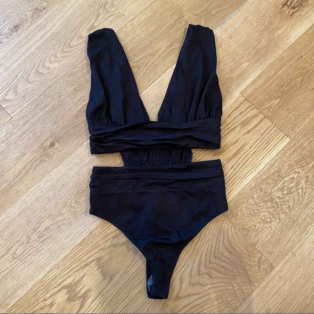 Revolve - NBD Christienne Bodysuit / Swimsuit in Black